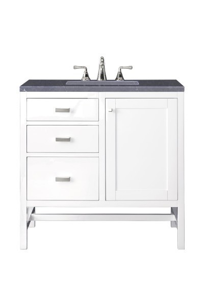 36″ James Martin Addison E444-V36-GW-3CSP Vanity Cabinet Charcoal Soapstone Top