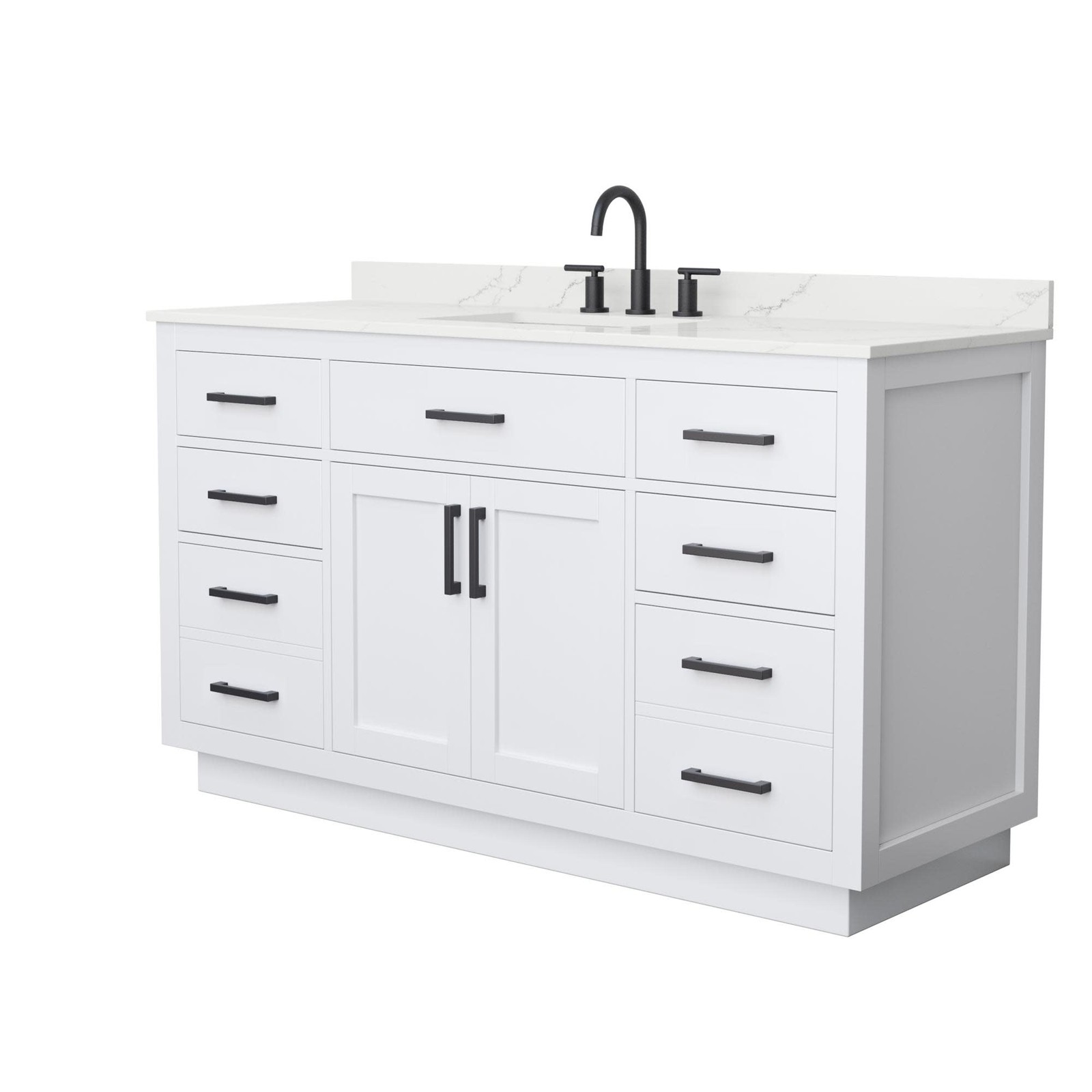 Wyndham Collection WCG262660S-QTZ-US3MXX Beckett TK 60″ – Dark Blue / White