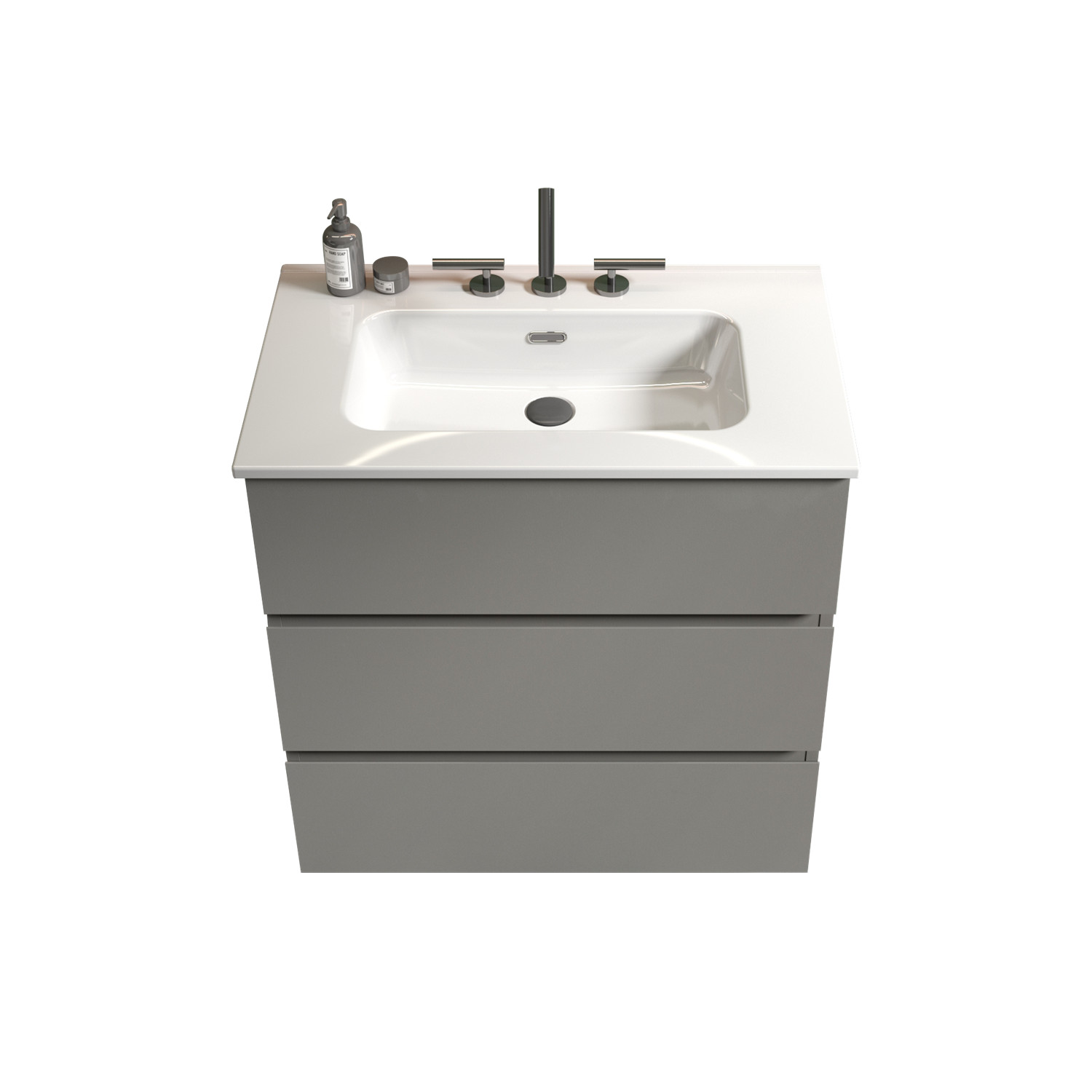 24″ 30″ Bathroom Vanity w/ Sink, Freestanding Vanity Storage Cabinet, 3 Drawers