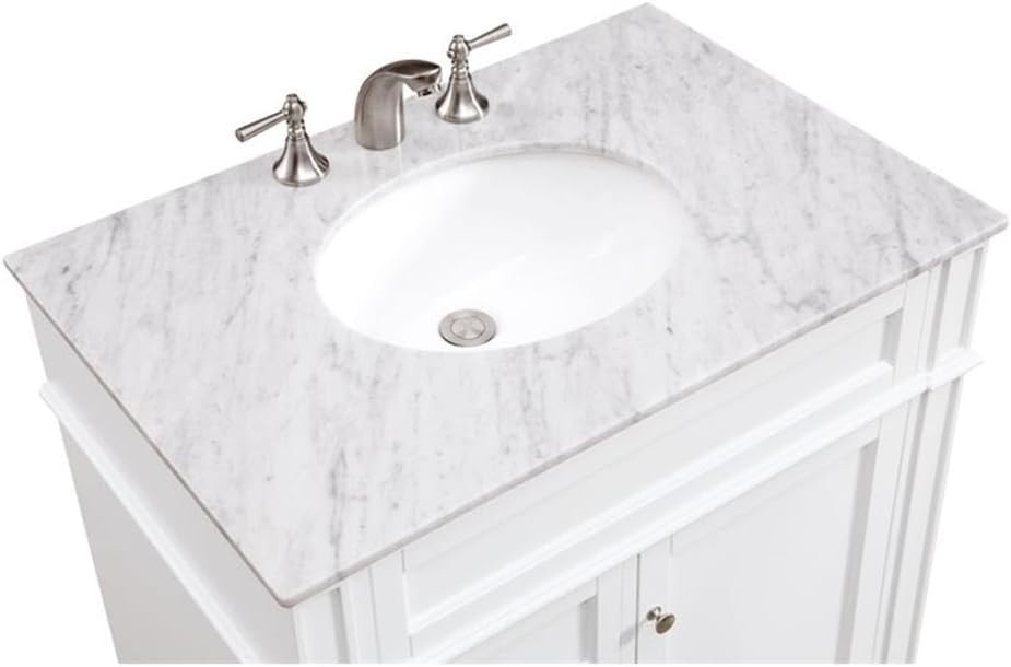 Elegant Lighting – VF-1024 – 32 In. Single Bathroom Vanity Set In White Finish