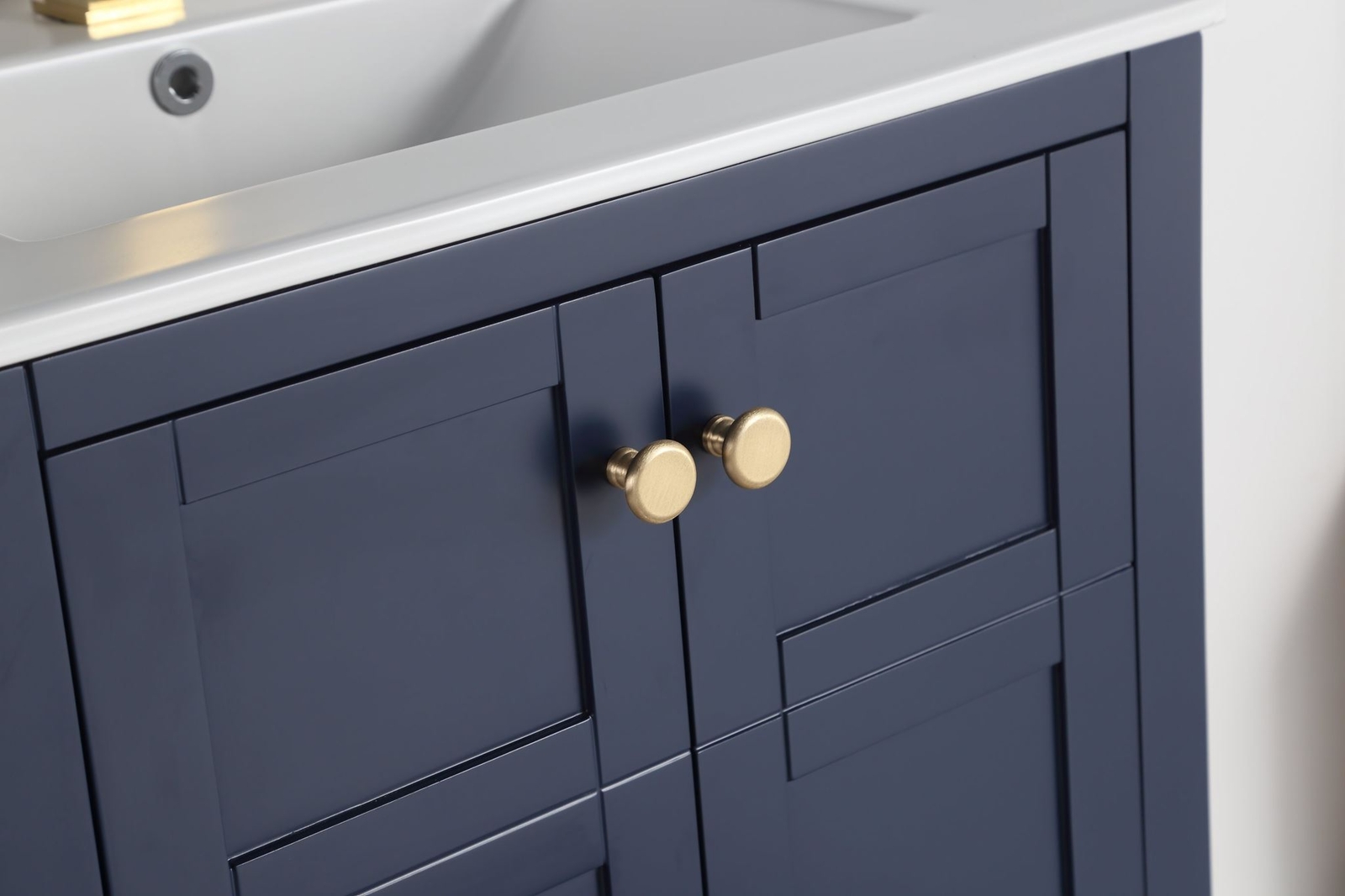 24 inch Arola Small Slim Narrow Navy Blue Bathroom Vanity – CL-208NB-24