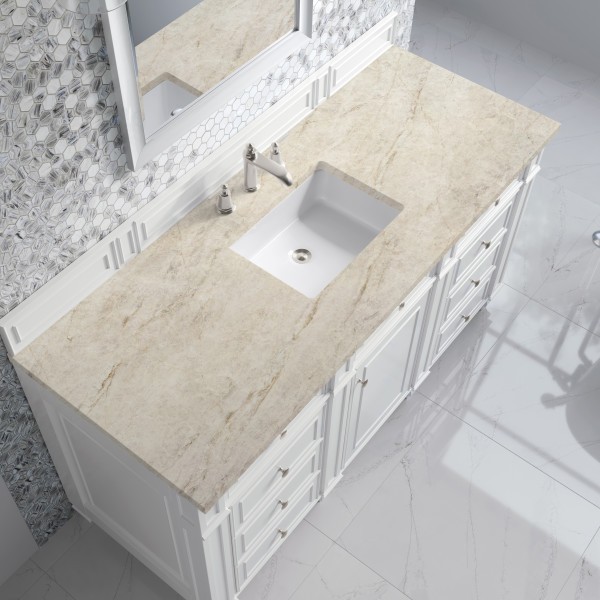 60″ James Martin Bristol 157-V60S-BW-3TJR Vanity Cabinet 3 CM Tajnar Eclos Top