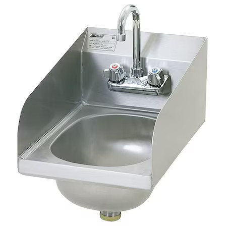 Eagle Group Hsan-10-F-Lrs Hand Sink, With Faucet, 12 In. L, 18 In. W