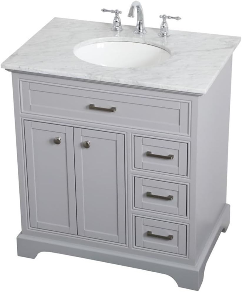 Elegant Lighting – VF15032GR – 32 Inch Single Bathroom Vanity in Grey