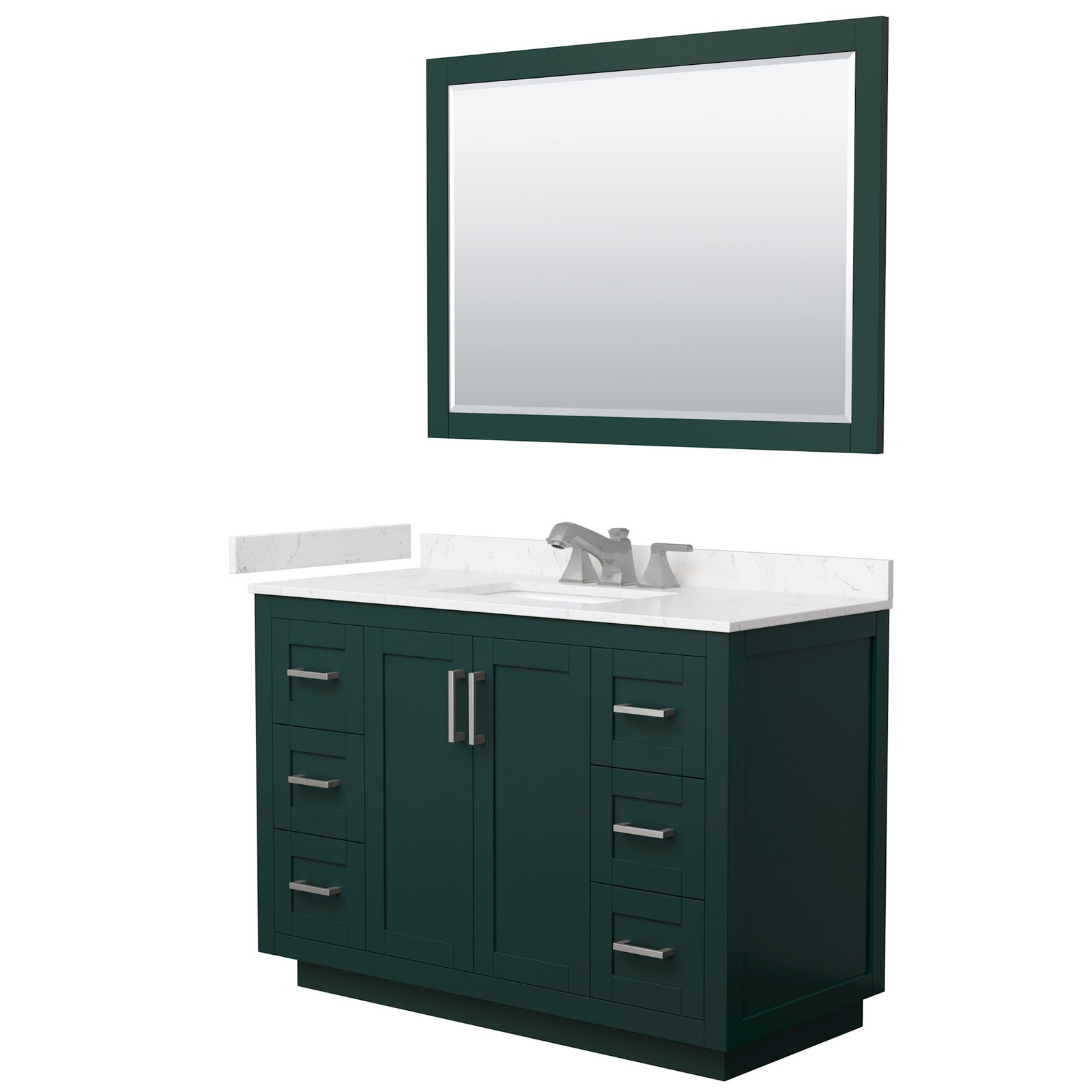 Wyndham Collection WCF2929-48S-VCA-US3M46 Miranda 48″ – Green / Carrara Cultured