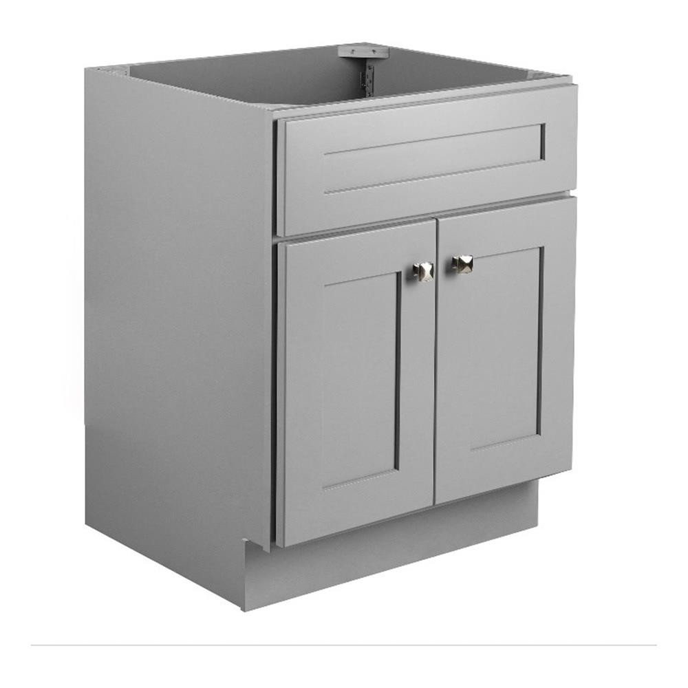 Brookings 24″ Bathroom Vanity Ready to Assemble Solid Wood Sherwin Williams-Gray