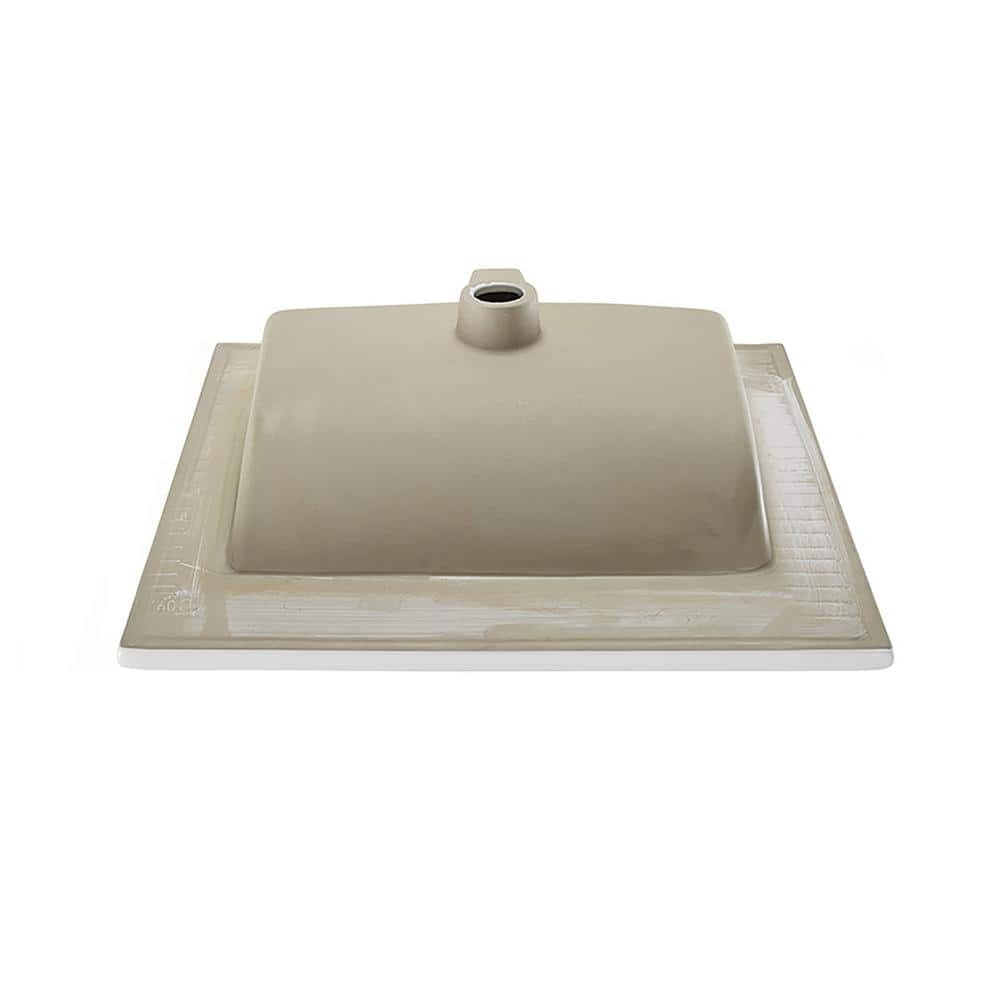 Swiss Madison 24 in. White Ceramic Vanity Top 8 in. Widespread Faucet Holes