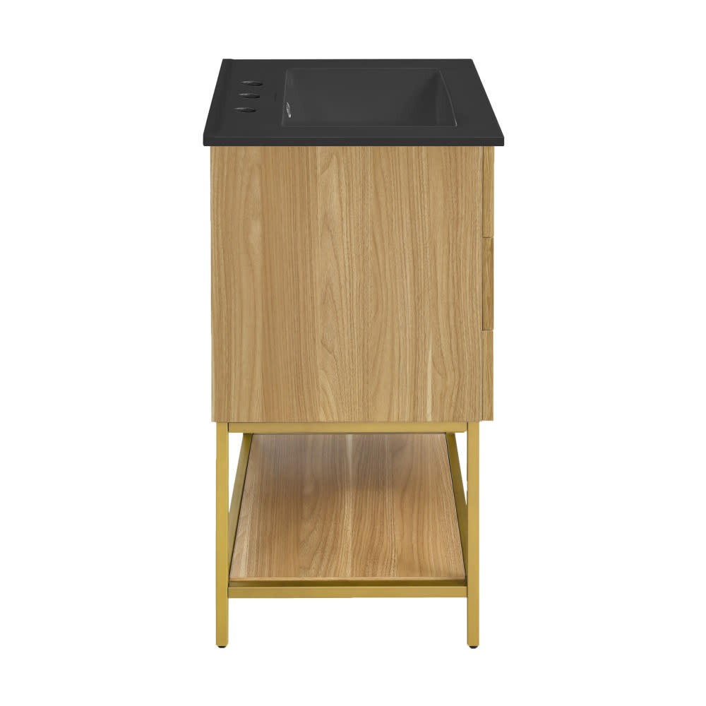 Swiss Madison SM-BV380-3MB Carre 24″ – Golden Oak / Matte Black