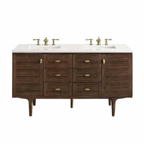 James Martin 670-V60D-WLT-3WZ Amberly 60″ Double Basin Vanity Set*NEW*