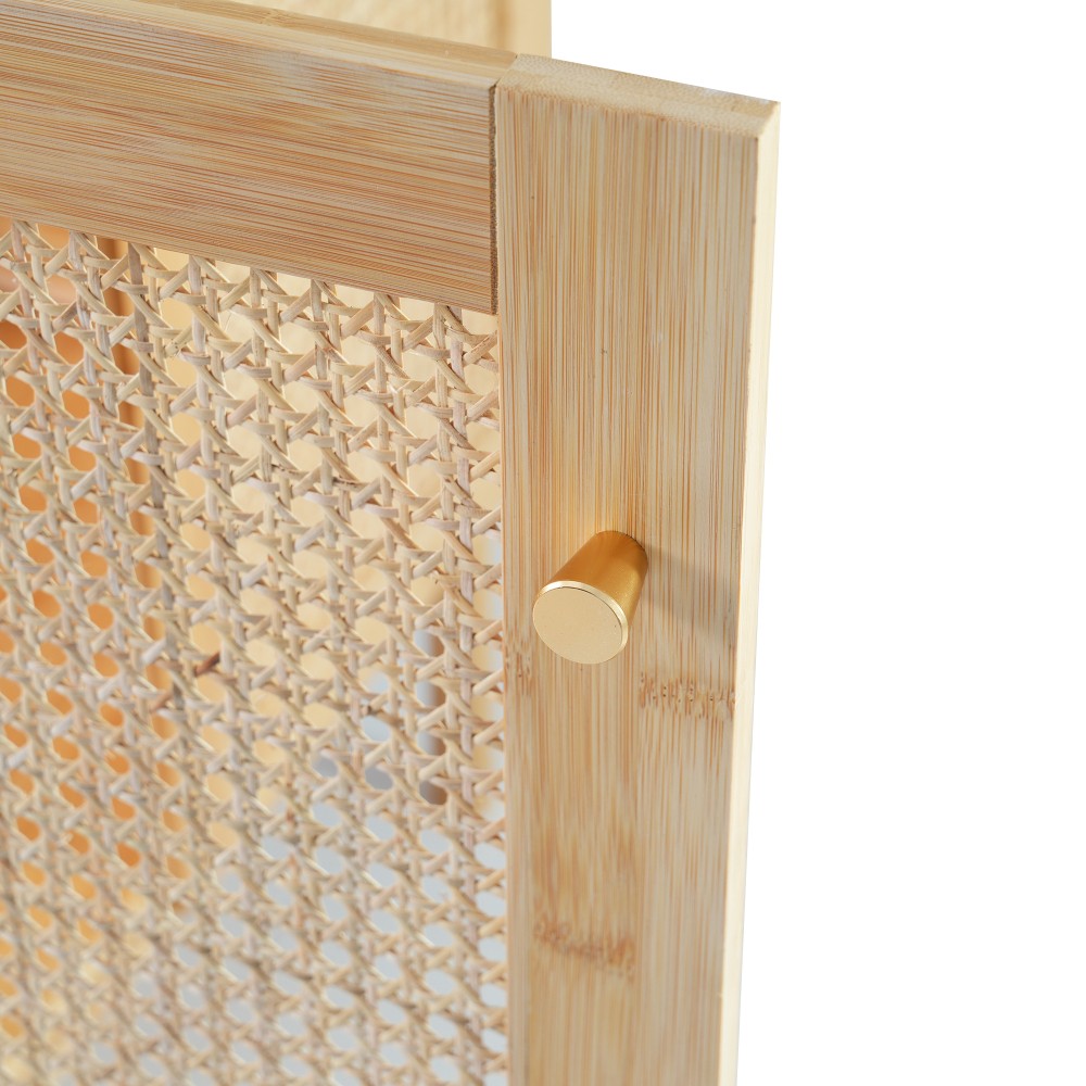 30in bathroom vanity crafted from natural materials featuring handmade rattan