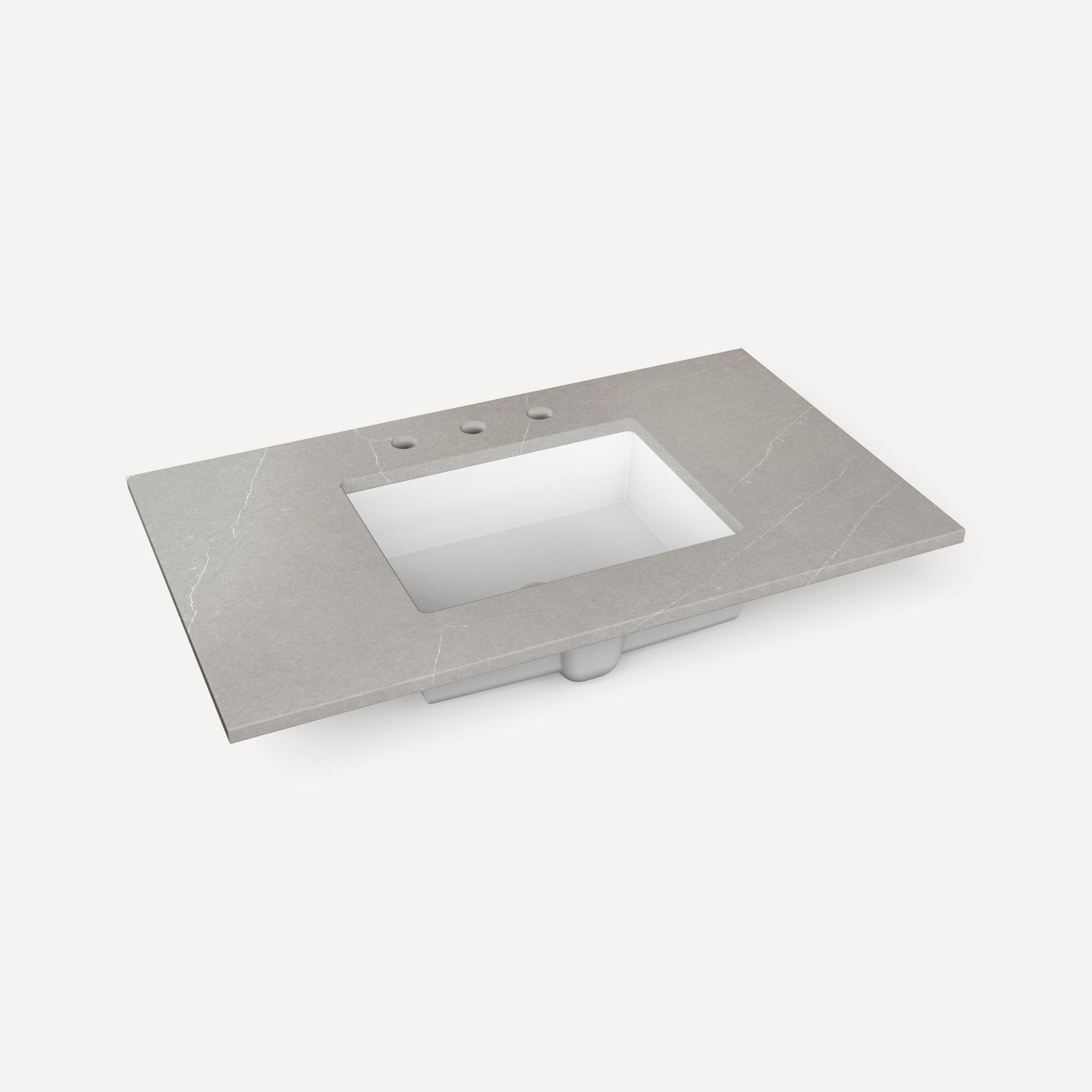 Robern TA36UCO-8CS2 Craft Series 36″ Quartz Vanity Top – White Zeus Extreme