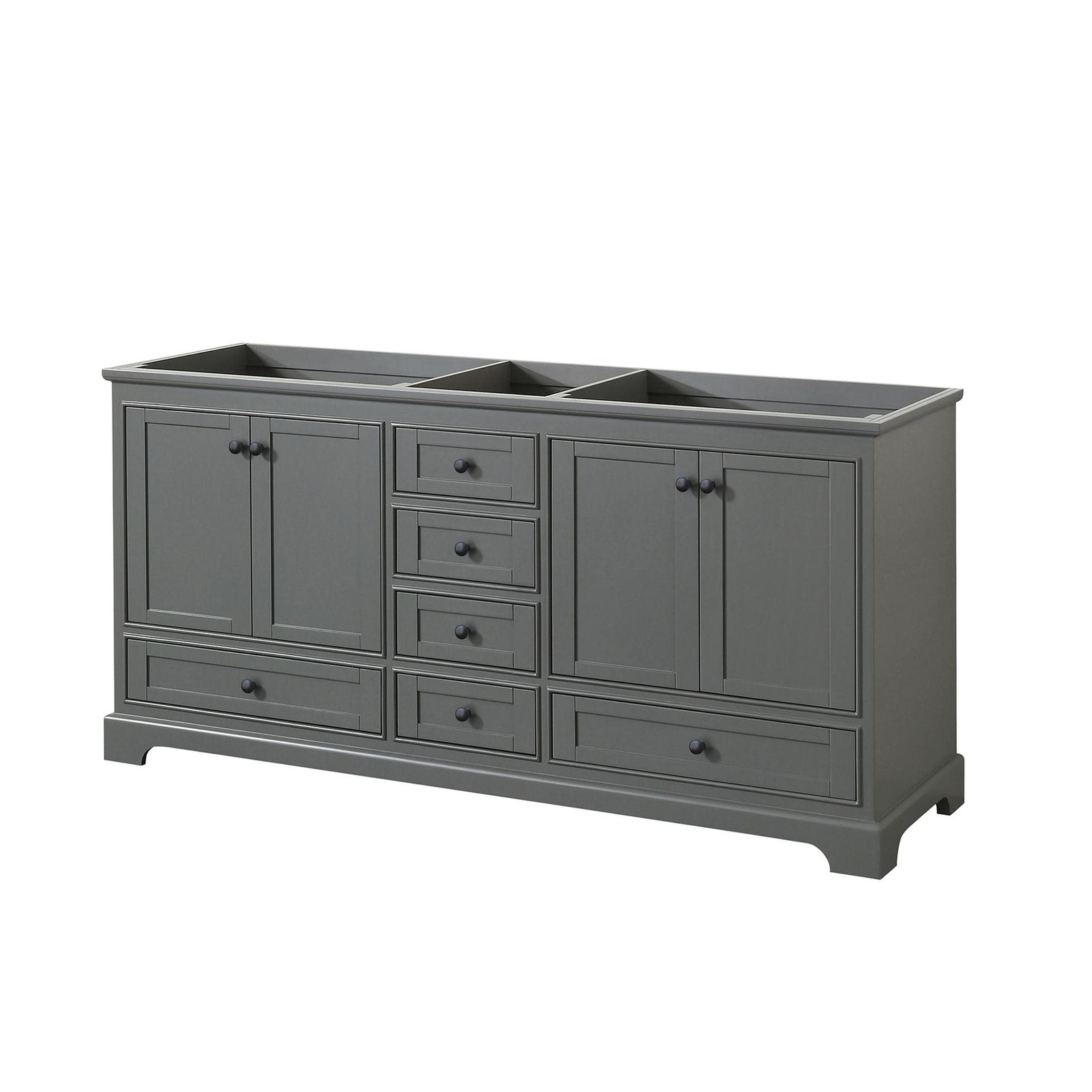 Wyndham Collection WCS202072DCXSXXMXX Deborah 71″ Double – Dark Gray / Matte