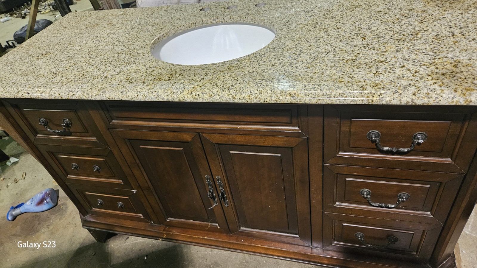 James Martin Vanity Single Sink Marbale Top