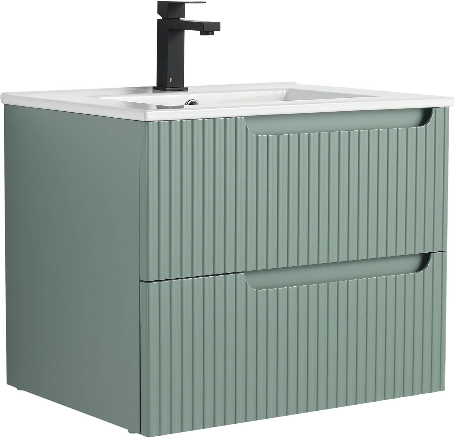 Elegant Mint Green 24″ Bathroom Vanity with Sink – Modern Design