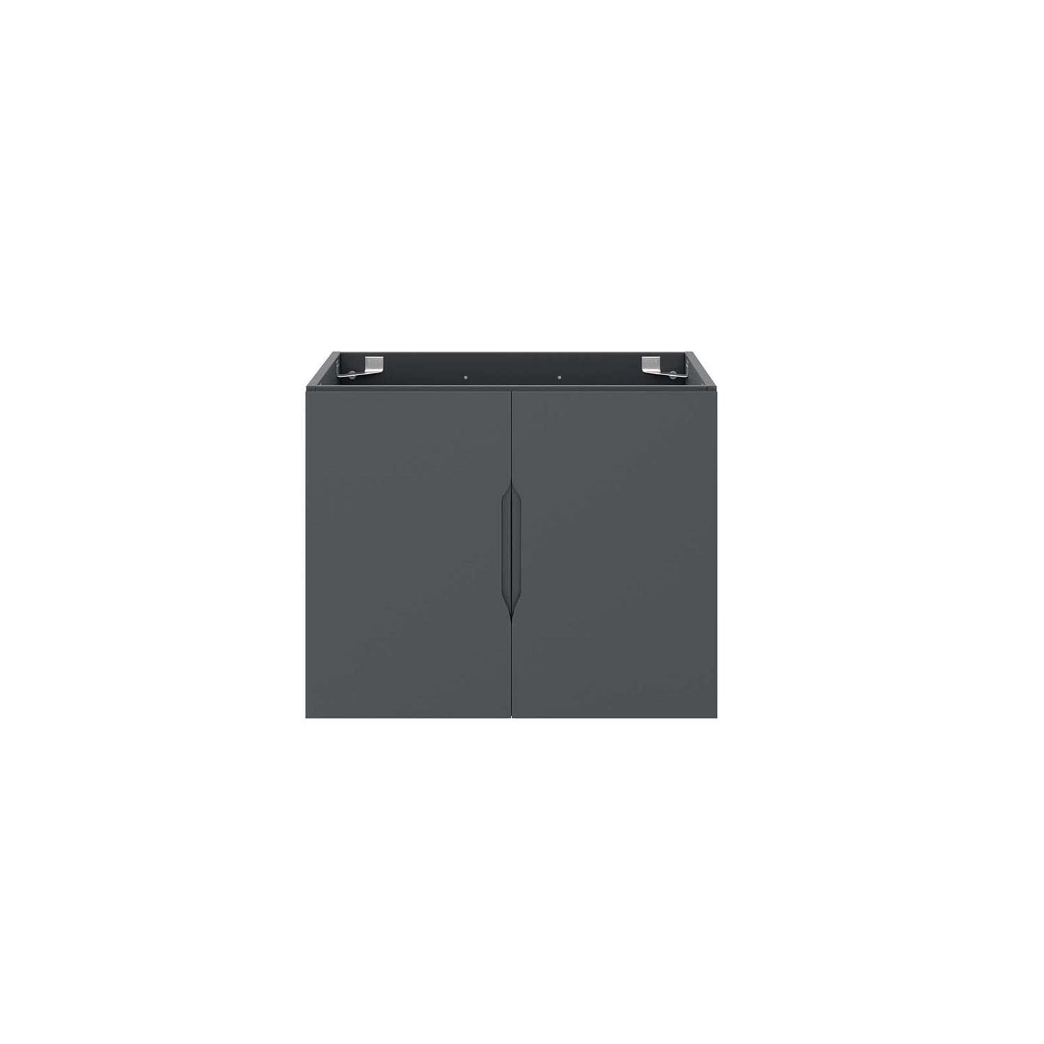 Modway Vitality 23″ MDF and Particleboard Bathroom Vanity Cabinet in Gray