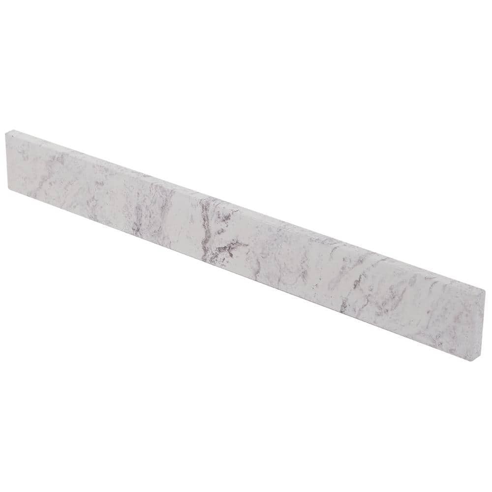 Home Decorators Collection 31 in. W Cultured Marble Vanity Backsplash in Lunar