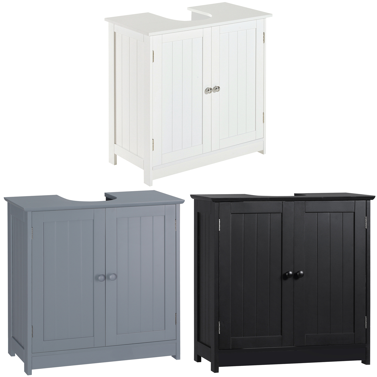 Bathroom Under Sink Vanity Cabinet Multipurpose Space Saver Storage Organizer