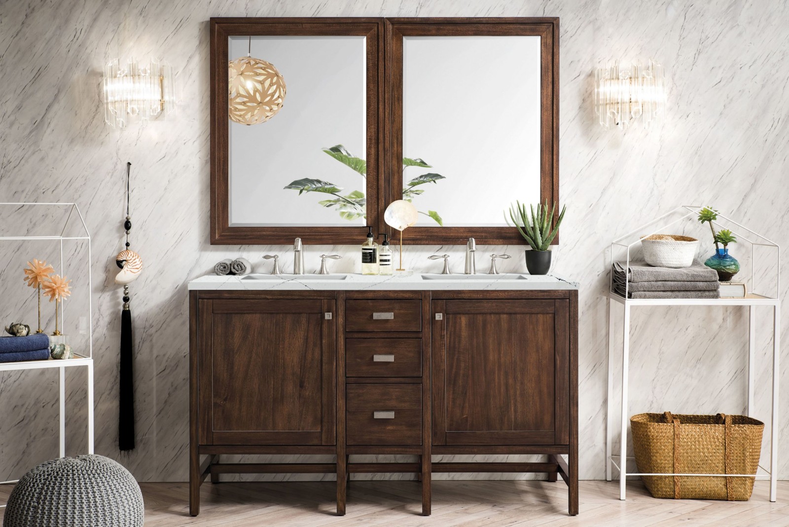 James Martin Vanities E444-V60D-3ENC Addison 60″ – White