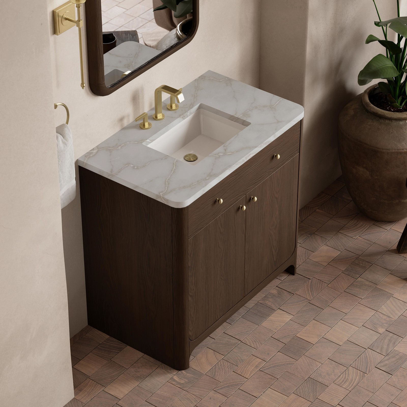 James Martin Vanities D125-V36-WVSL Gracyn 36″ – Sable