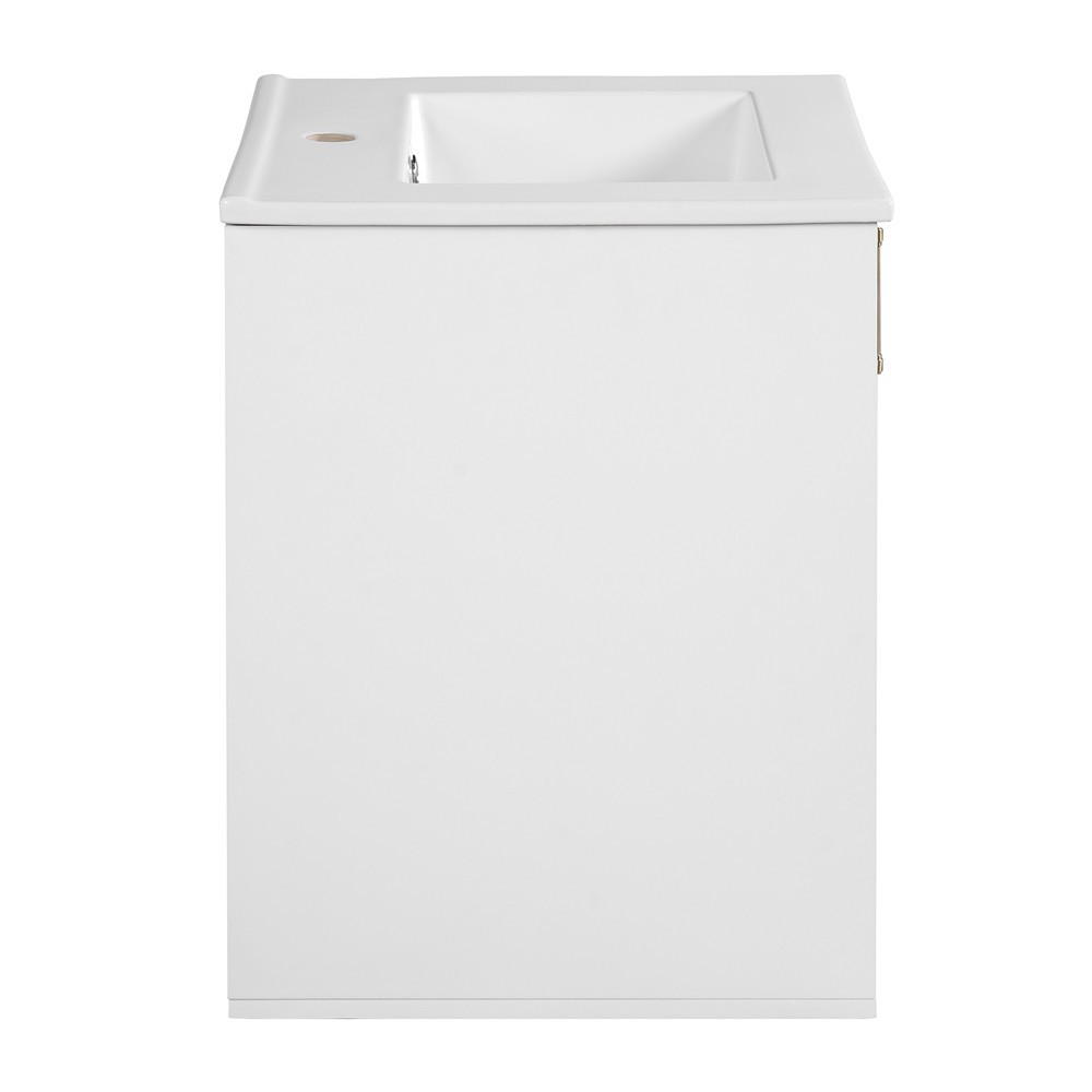 20″ Wall Mounted Bathroom Vanity w/Sink, Floating Vanity Door Cabinet, Shelves