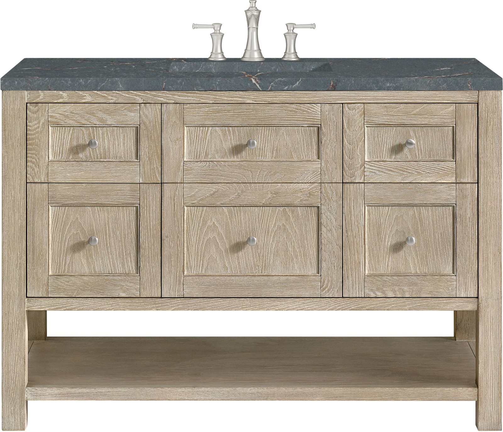 James Martin Vanities 330-V48-FPBL Breckenridge 48″ – Whitewashed Oak