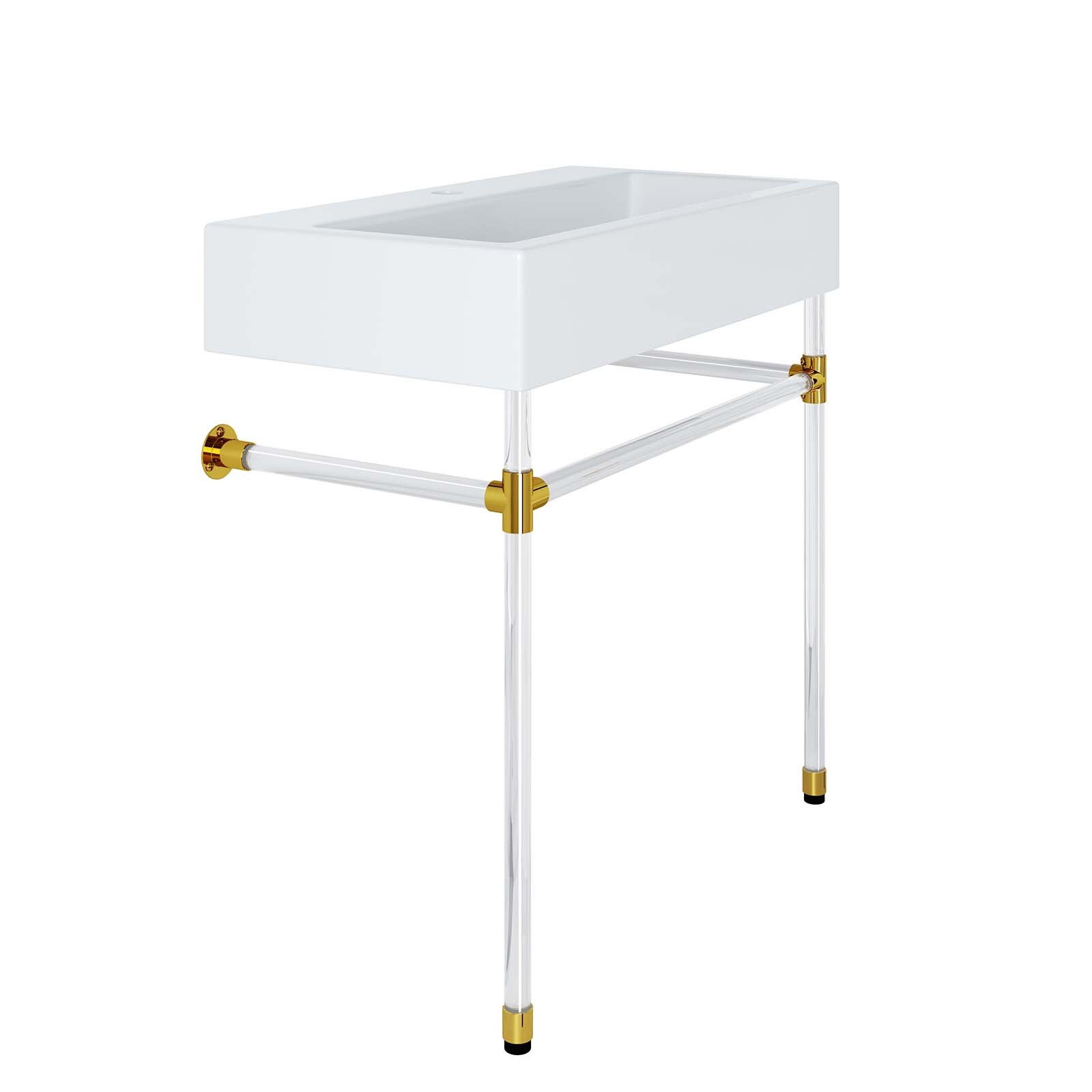 Modway Redeem 32″ Wall-Mount Acrylic Bathroom Vanity