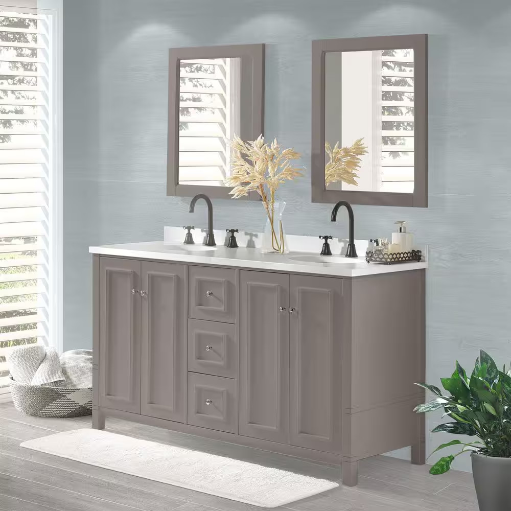 Williamsburg 60 In. W X 21.25 In. D X 34 In. H Bath Vanity Cabinet without Top –