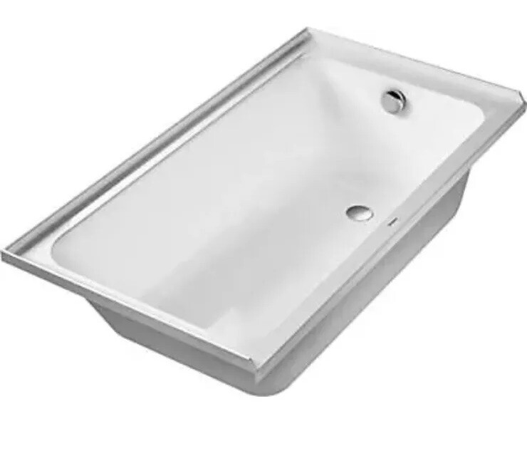 Duravit D-Code 700405 Drop in Bathtub 60”X32”, White. No Installation Accesories