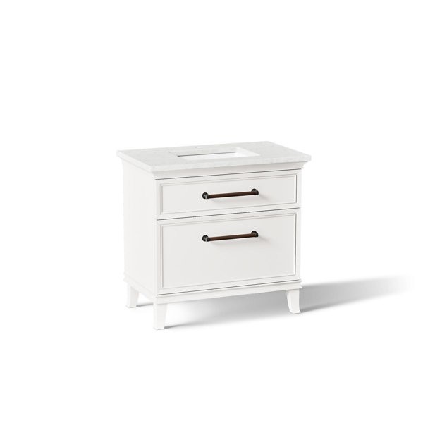 Kohler K-CM33559-BD1-1WA Single Vanity 36 Inches Linen White