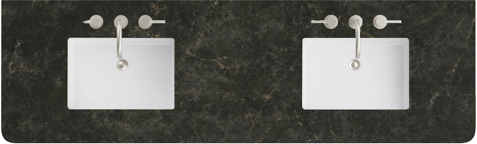James Martin Vanities 060-S72RCWS-SNK 72″ Stone Composite Vanity – Phantome