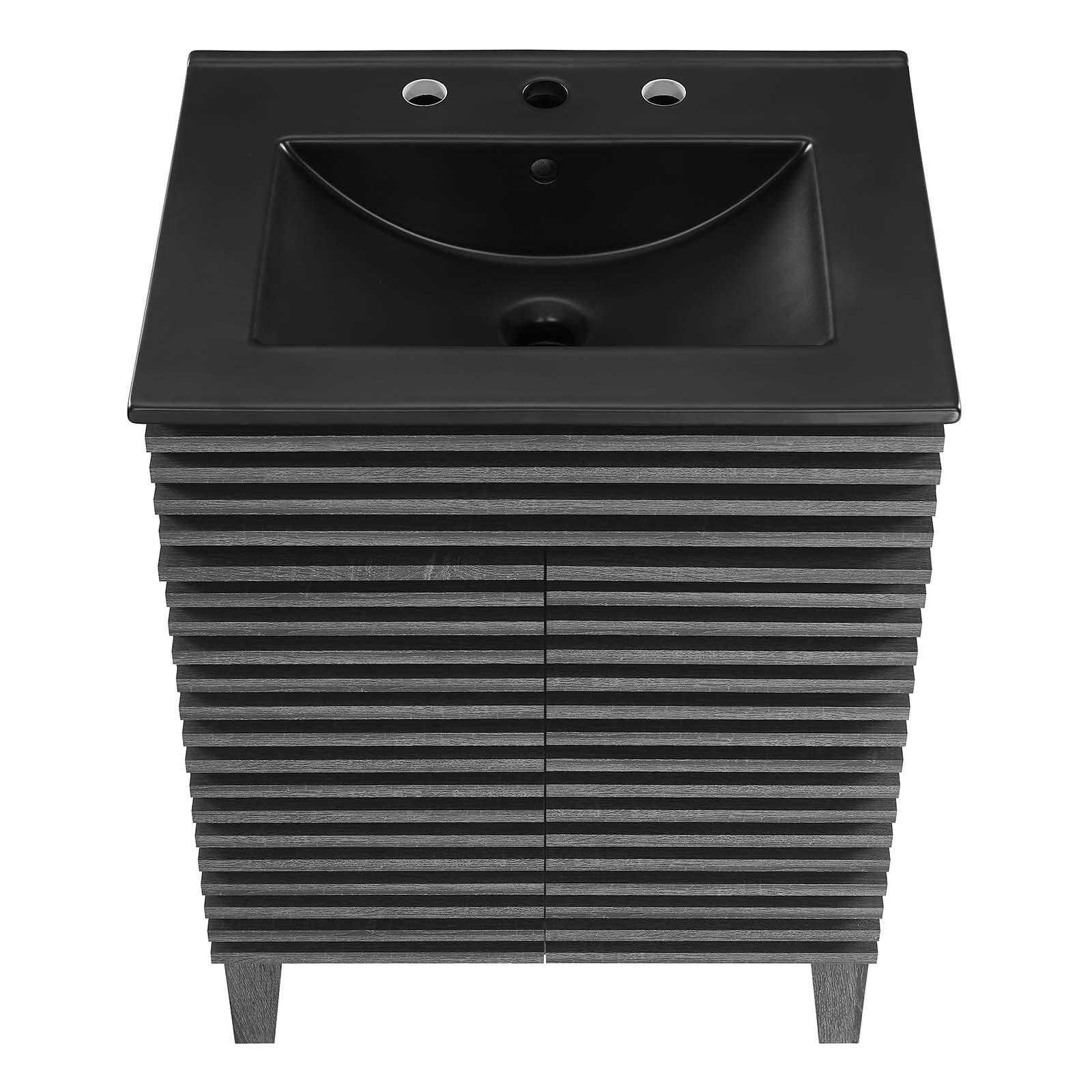 Modway Render 24″ Bathroom Vanity With Sink in Charcoal Black