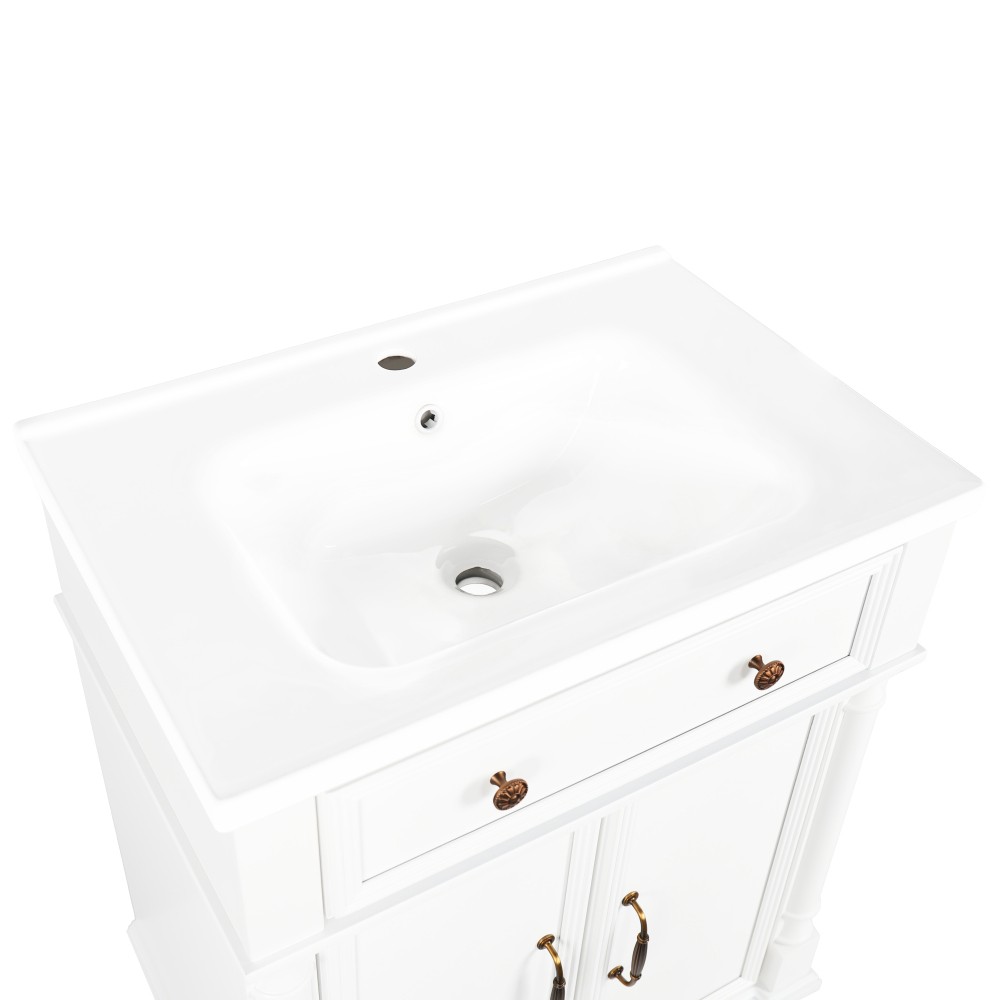 27.8″ White Ceramic Basin, Only Ceramic Sink, Without Cabinet