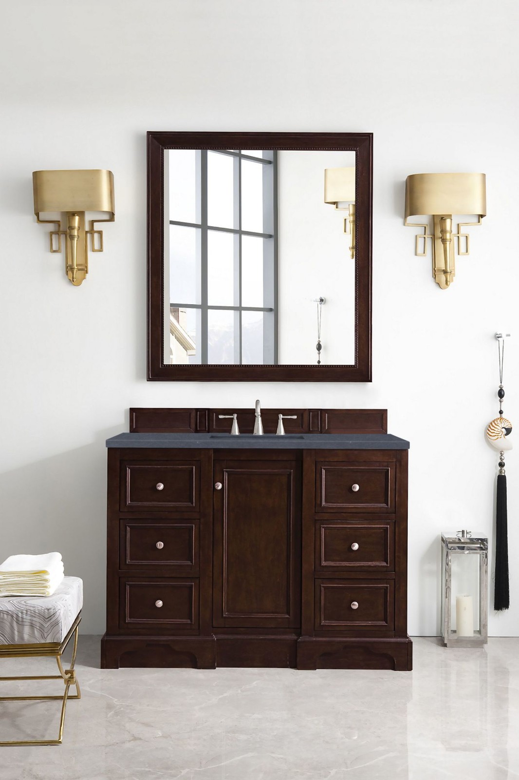 James Martin Vanities 825-V48-3CSP De Soto 48″ – White