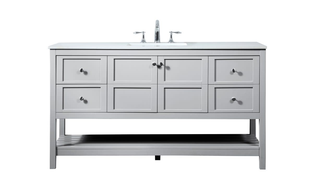 Elegant Lighting VF16460 Theo 60″ – White