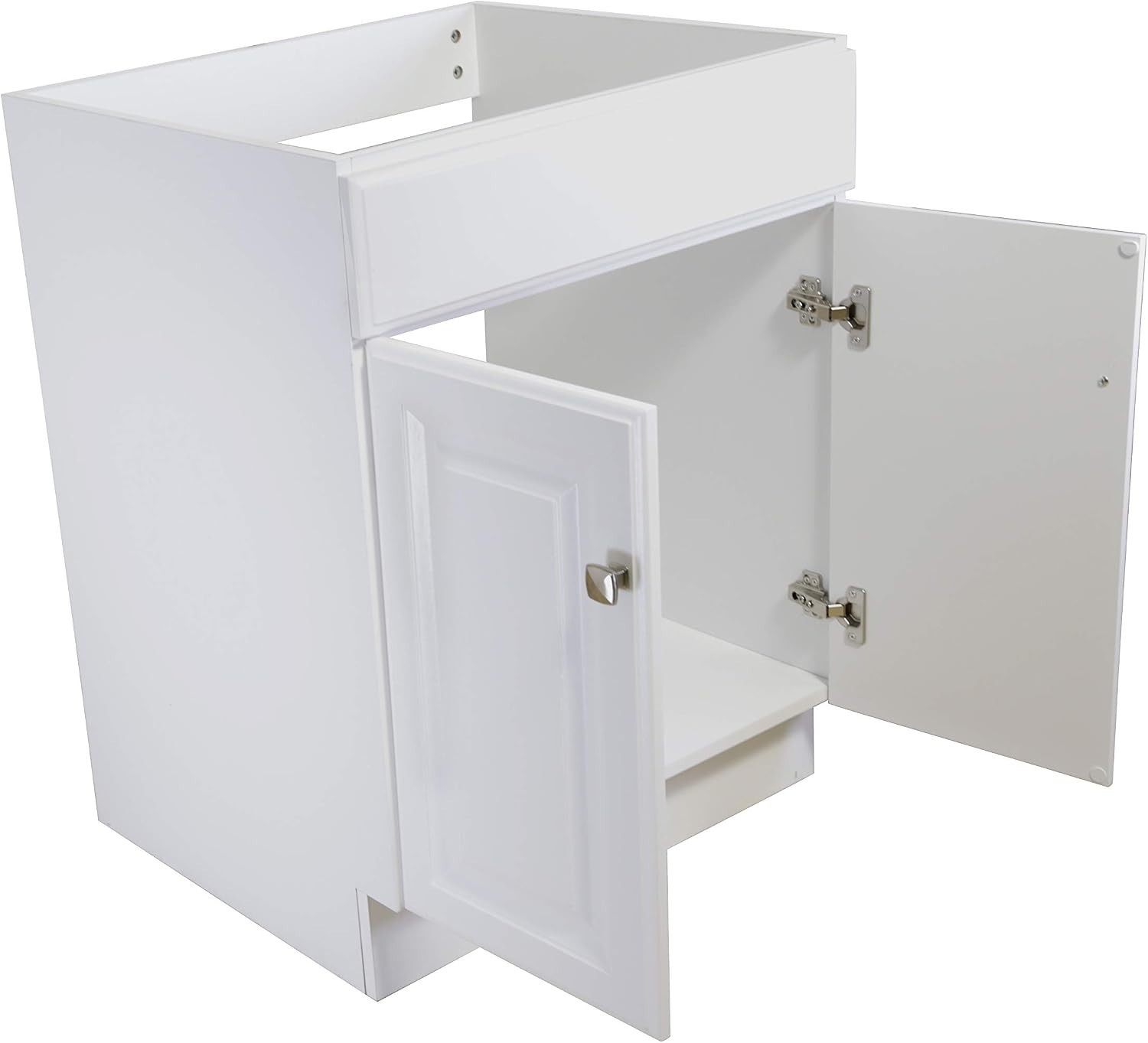 Stylish Wyndham 2-Door Bathroom Vanity Cabinet – Easy Assembly, White Finish