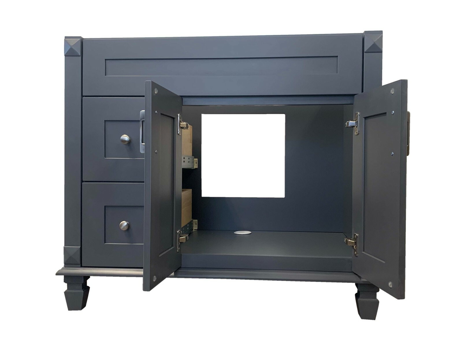 New 36″ Grey shaker Single Bathroom Vanity Base Cabinet 36″ W x 21″ D x 32″H