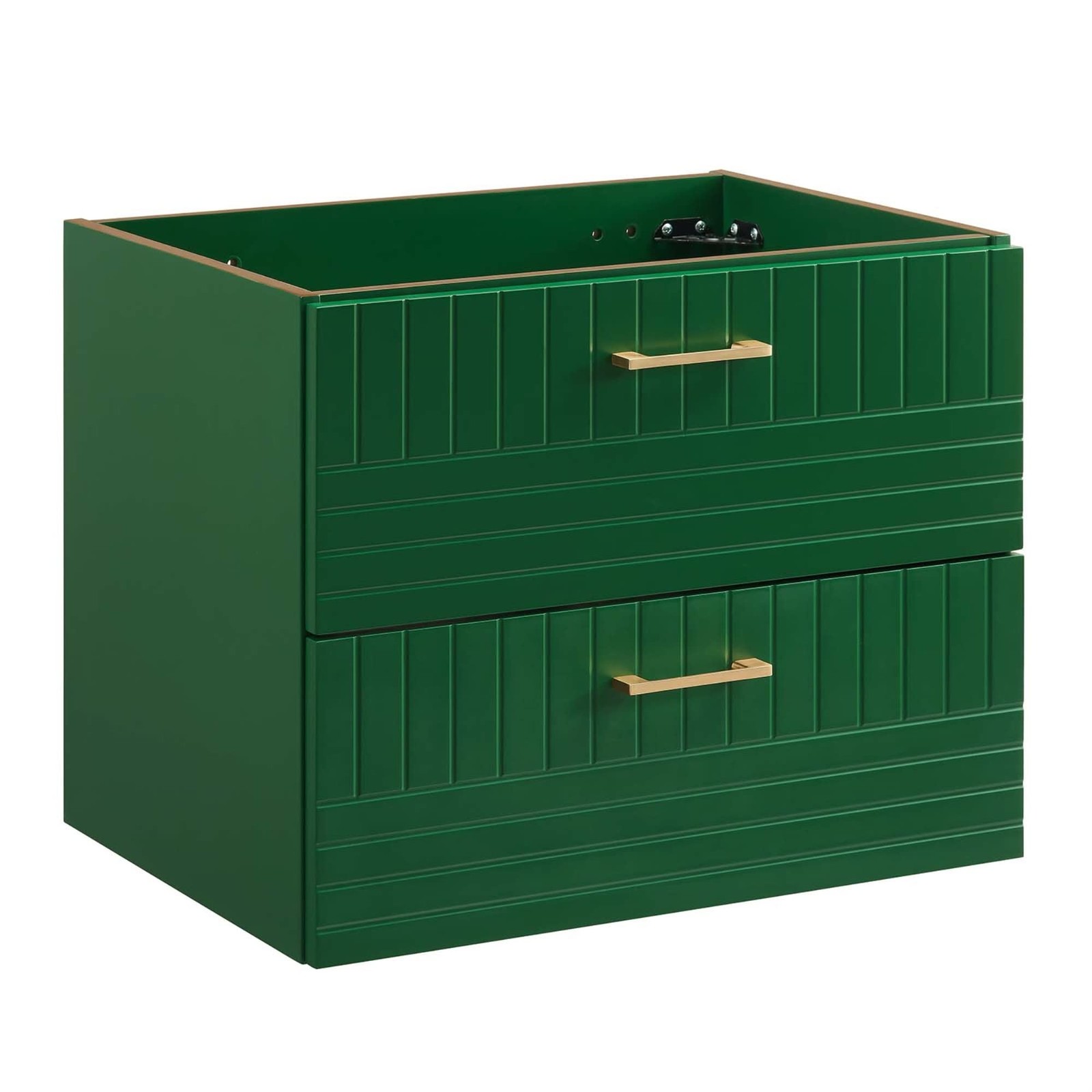 Modway Daybreak 23.5″ Particleboard MDF Wood Wall-Mount Bathroom Vanity in Green