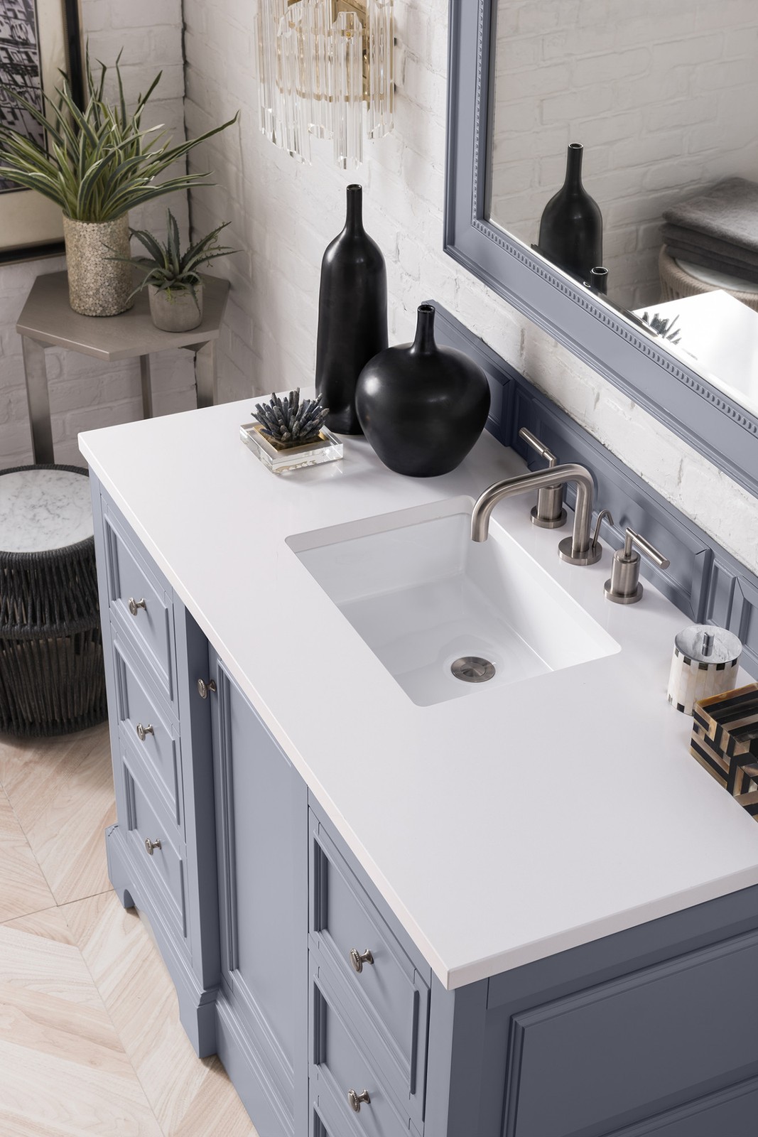 James Martin Vanities 825-V48-3WZ De Soto 48″ – White