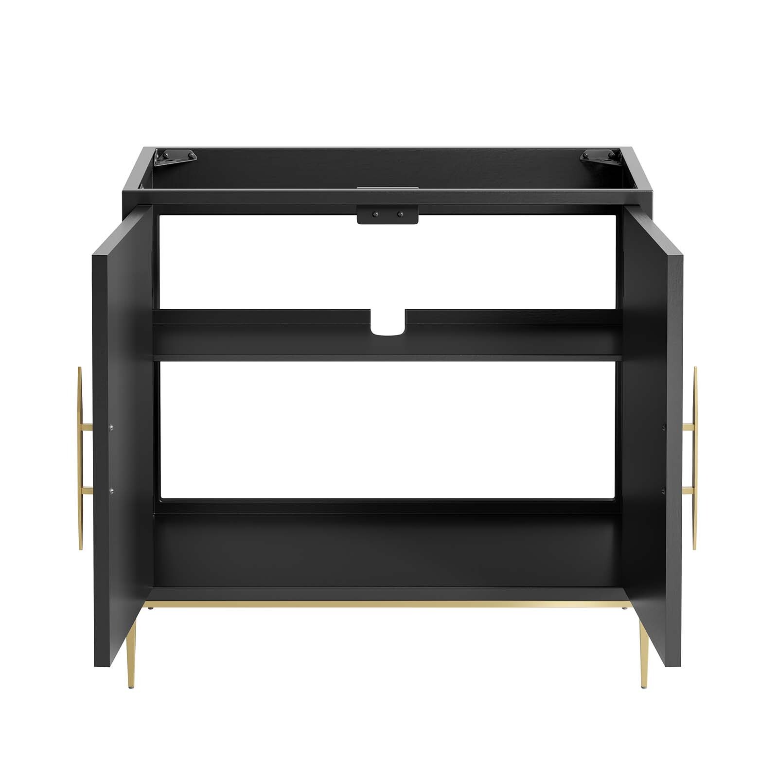 Modway Awaken 36″ Bathroom Vanity Cabinet in Black – Sink Basin Not Included