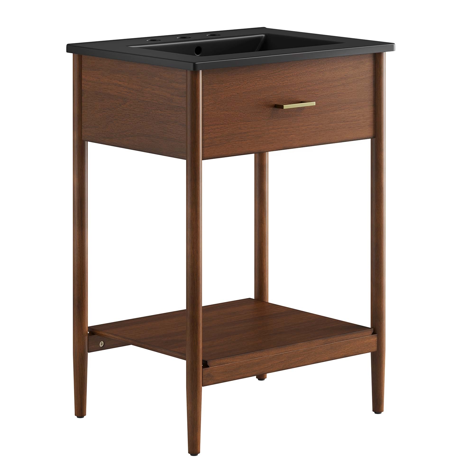 Zaire 24″ Bathroom Vanity in Walnut Black