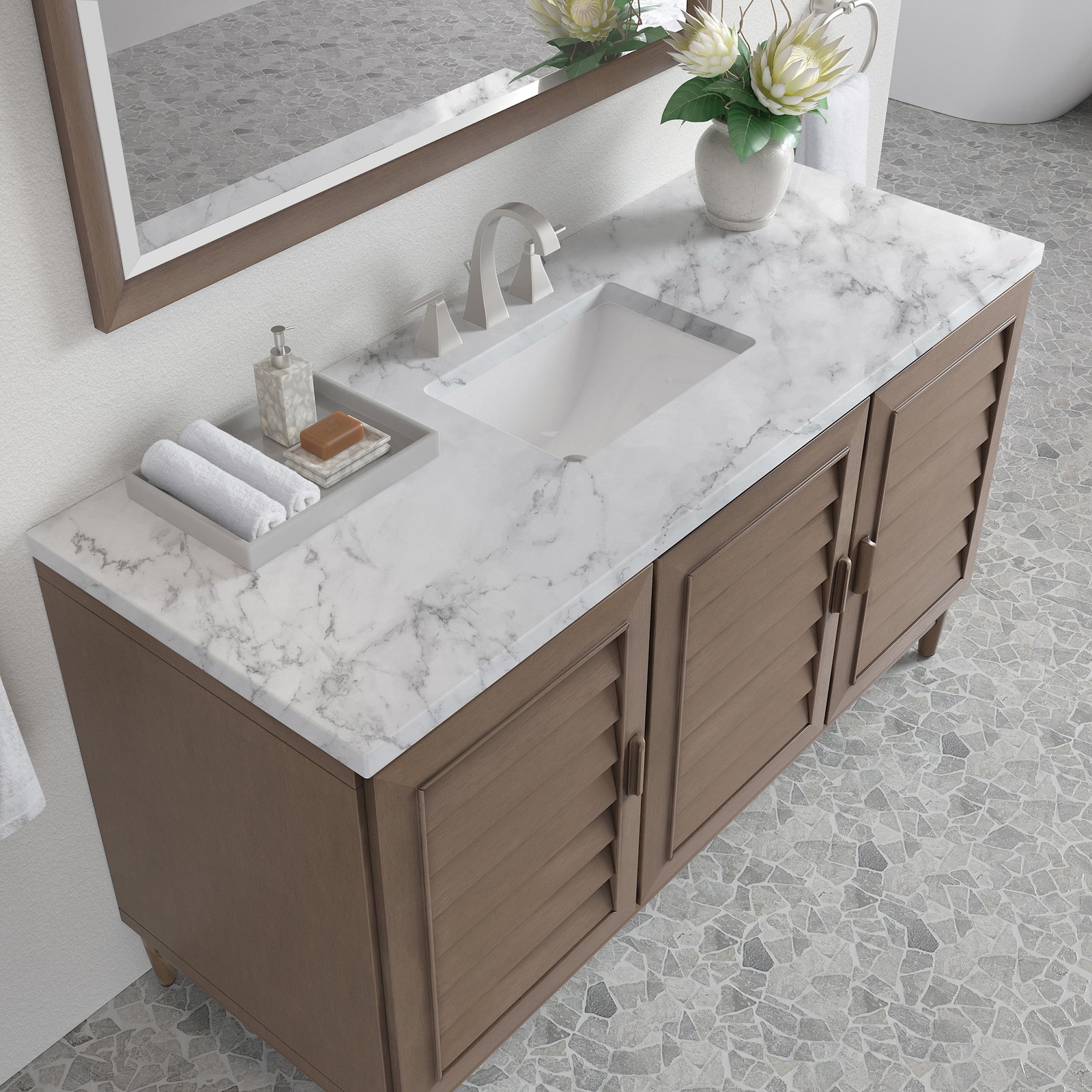 James Martin Vanities 620-V60S-3CAR Portland 60″ – Wood