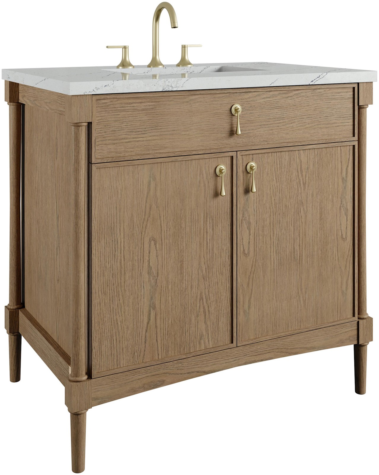 James Martin Vanities D680-V36-3ENC Kinnsden 36″ – Sable Oak