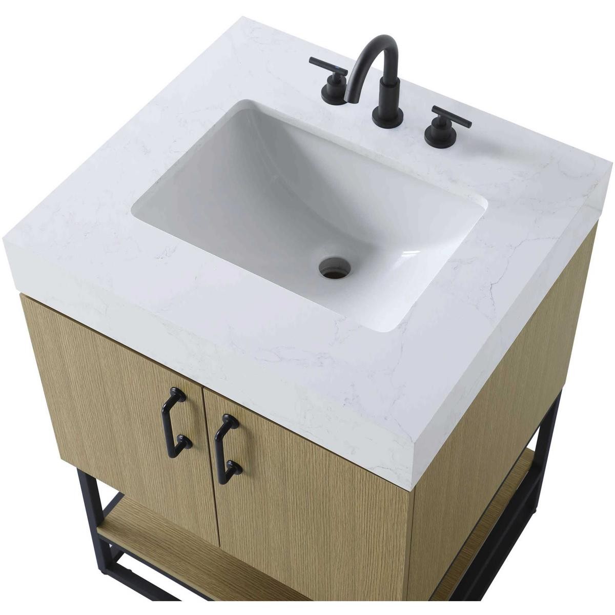 Elegant Lighting VF29224MHB Caroline Vanity Honey Brown