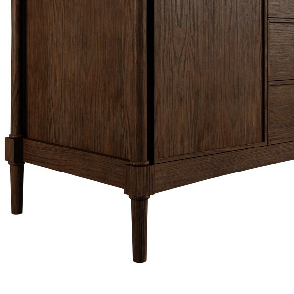 48″ James Martin Kinnsden D680-V48-SBK Single Vanity Cabinet Light Sable Oak