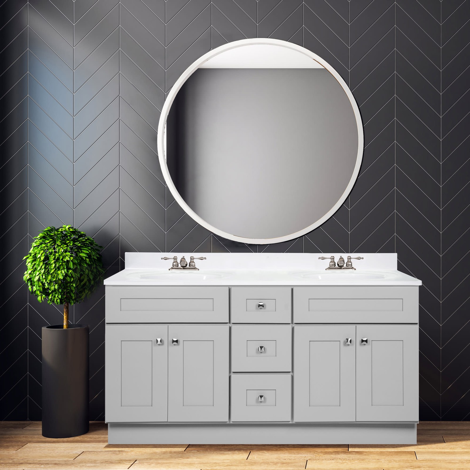 Design House 214999 Brookings 60″ Double – Grey