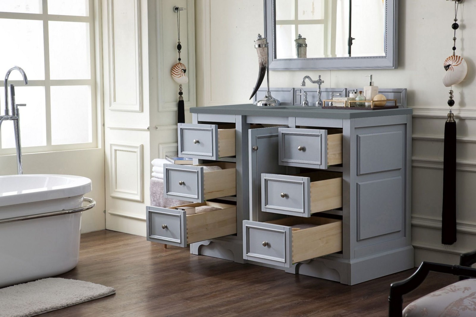 James Martin Vanities 825-V48-3CBL De Soto 48″ – White