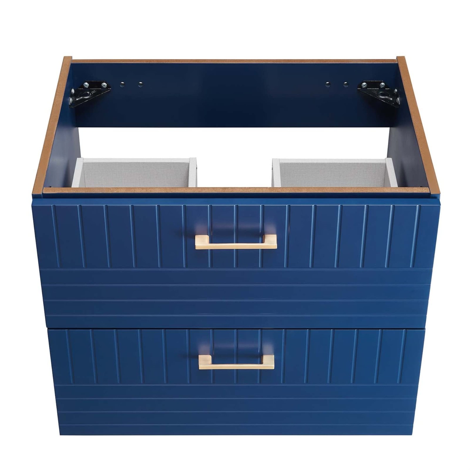 Modway Daybreak 23.5″ Particleboard MDF Wood Wall-Mount Bathroom Vanity in Blue