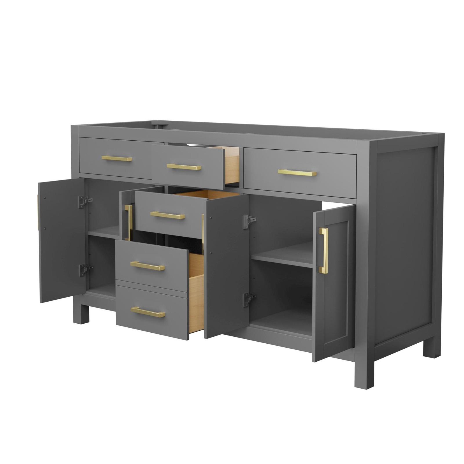 Wyndham Collection WCG242460D-CX-MXX Beckett 59″ Double – Dark Gray / Matte