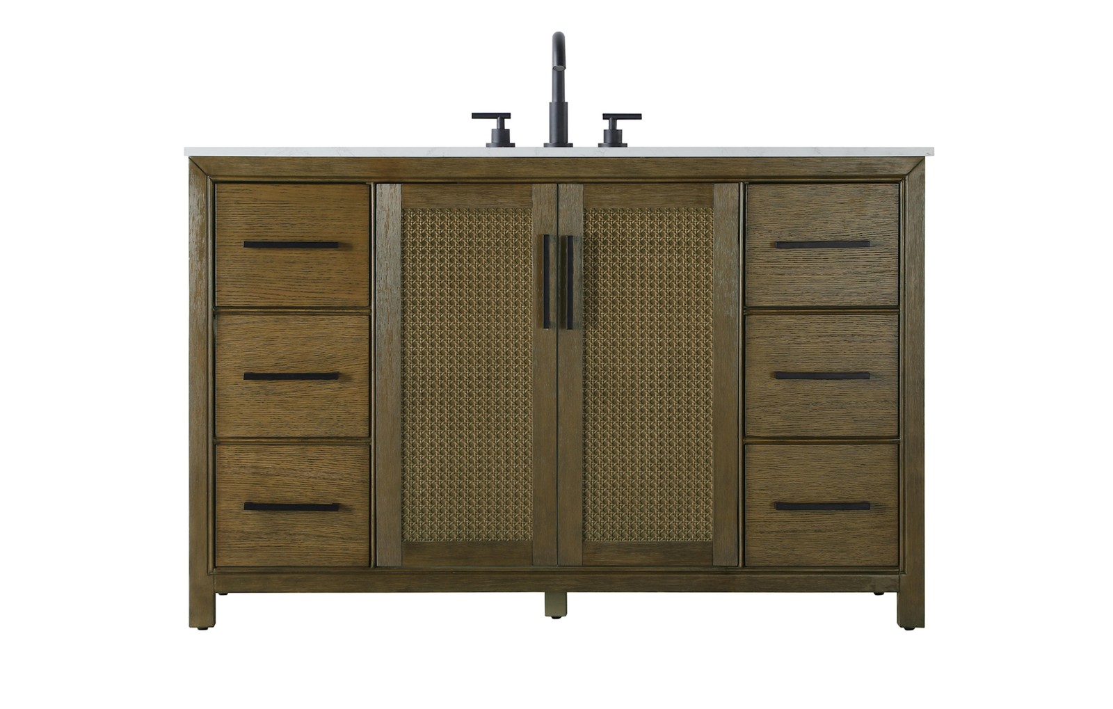Elegant Lighting VF29554 Alina 54″ – Hazel Oak