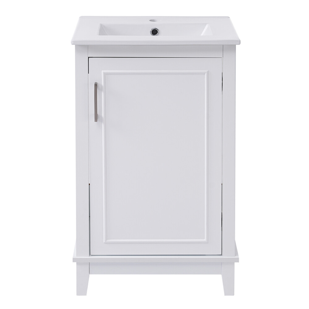 20 Inch Bathroom Vanity Modern Small Bathroom Vanity Cabinet With Ceramic Basin